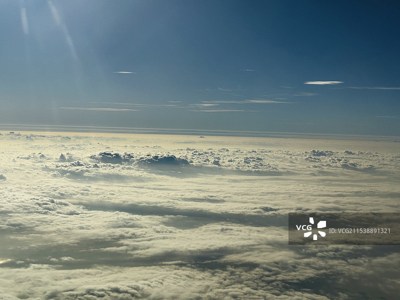 飞机高空风光图片素材