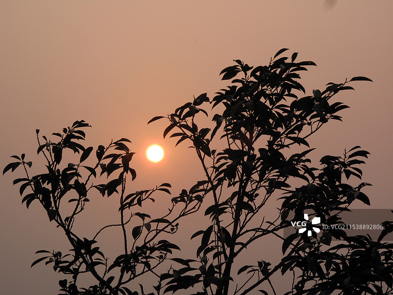 广西南宁市武鸣区大明山落日图片素材