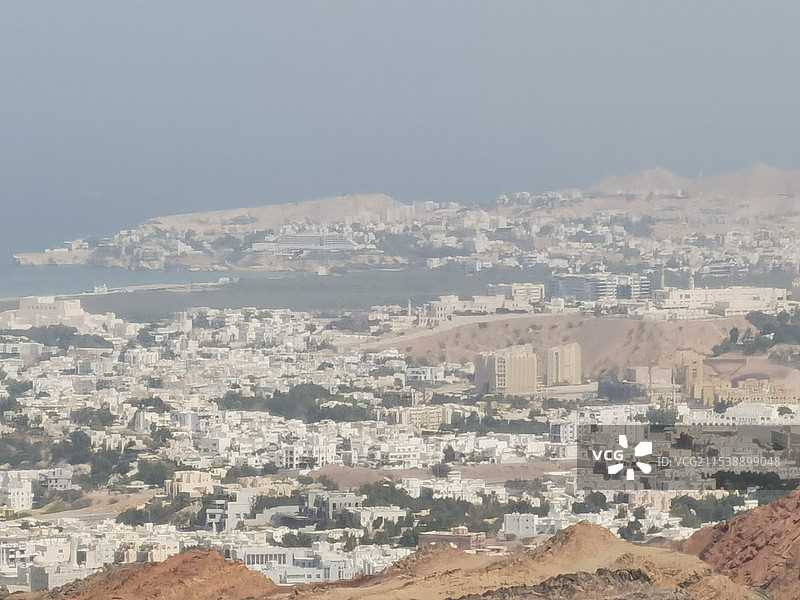 中东阿曼国首都马斯喀特城市风景图片素材