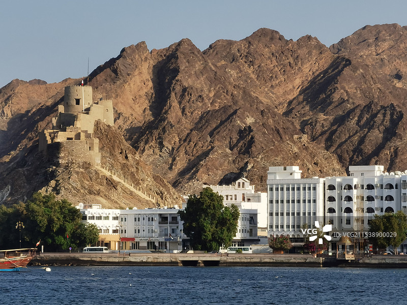 中东阿曼国首都马斯喀特城市风景图片素材