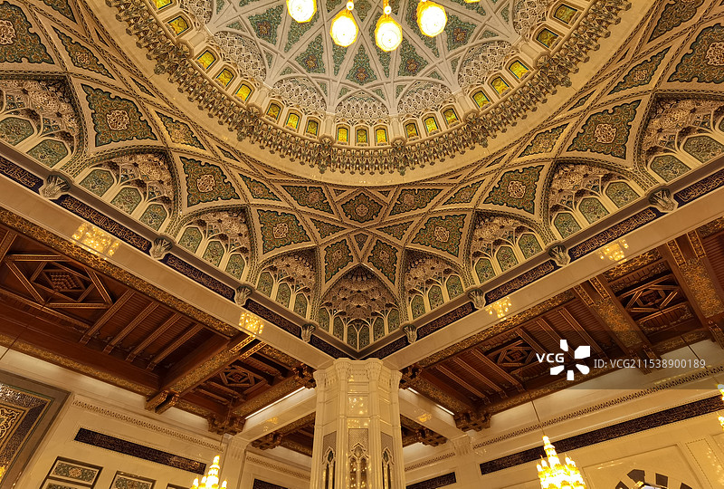 阿曼马斯喀特苏丹卡布斯大清真寺图片素材