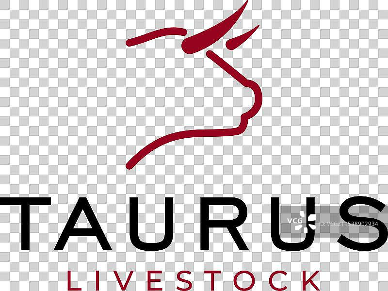 公牛水牛母牛牲畜头部标志图片素材