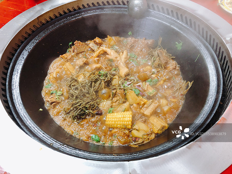 阿尔山，铁锅炖图片素材