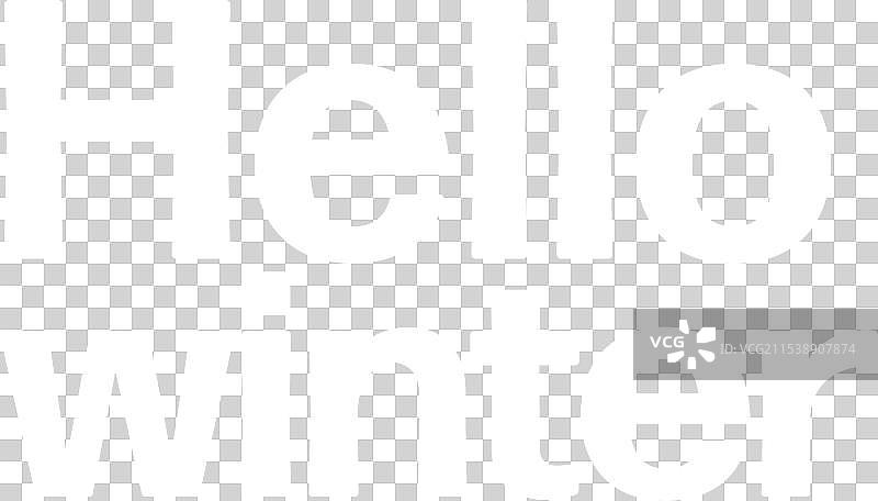 你好，冬天 白色 简约 海报 传单 横幅图片素材