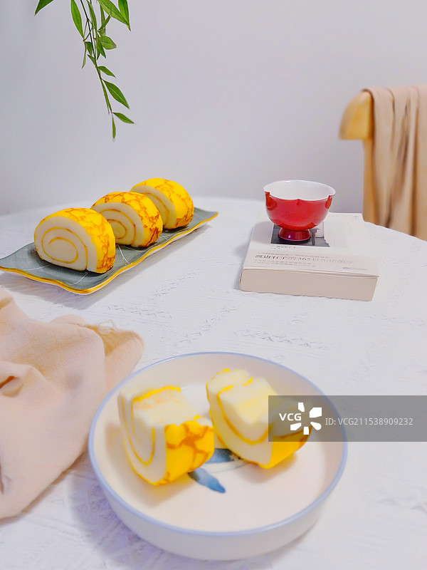 网红瑞士卷图片素材