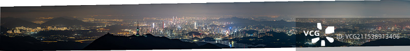 深圳城市全景接片图片素材