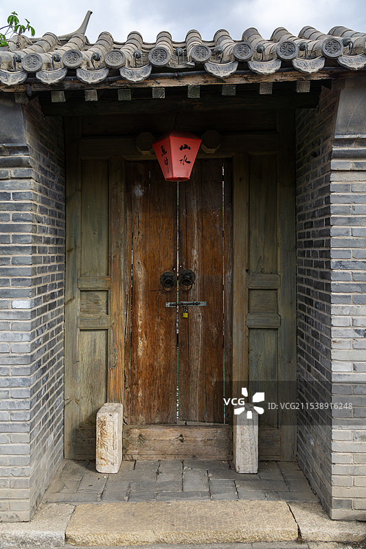 北方农村民居门洞图片素材