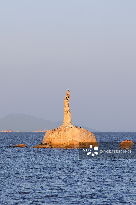 珠海渔女雕像图片素材