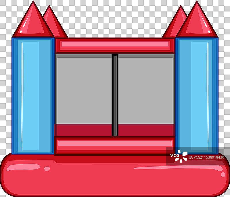 弹跳充气城堡卡通图案图片素材