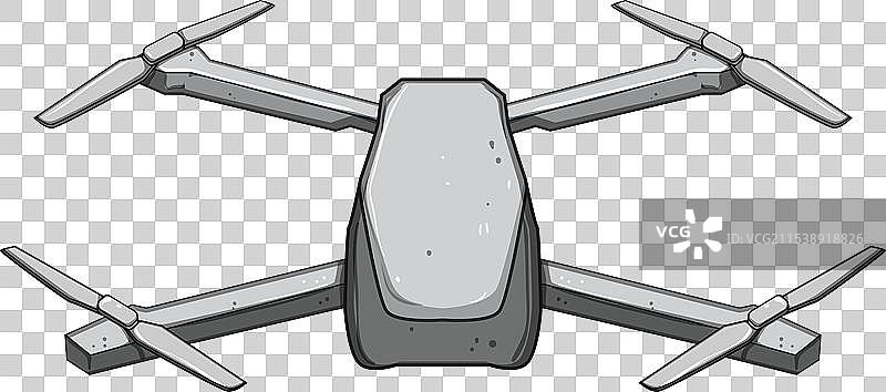 送货四旋翼无人机卡通图像图片素材