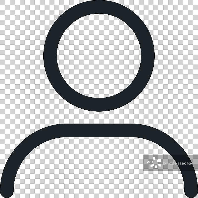 简约用户图标设计，背景干净整洁图片素材