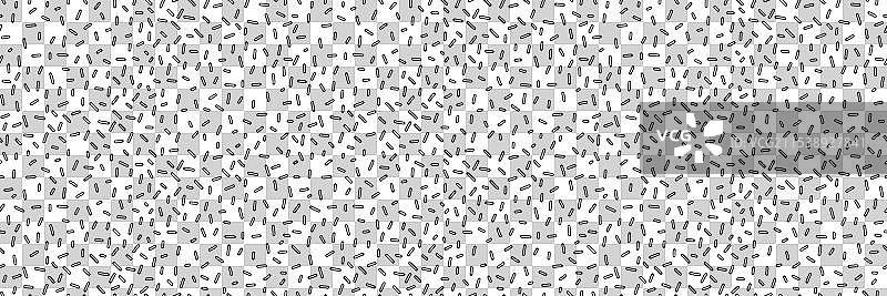 小黑点单色无缝图案散布图片素材