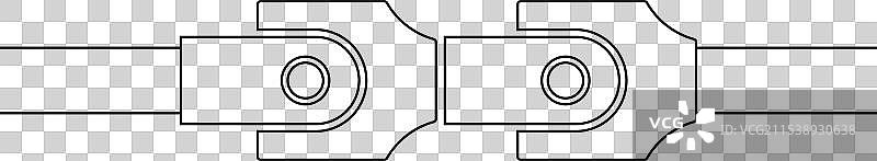 螺旋桨轴和万向节图标图片素材