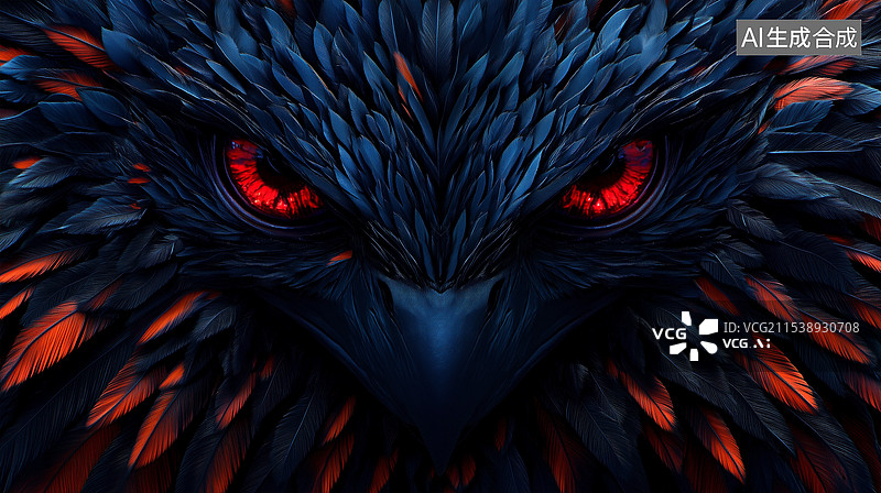 【AI数字艺术】鹰特写图片素材