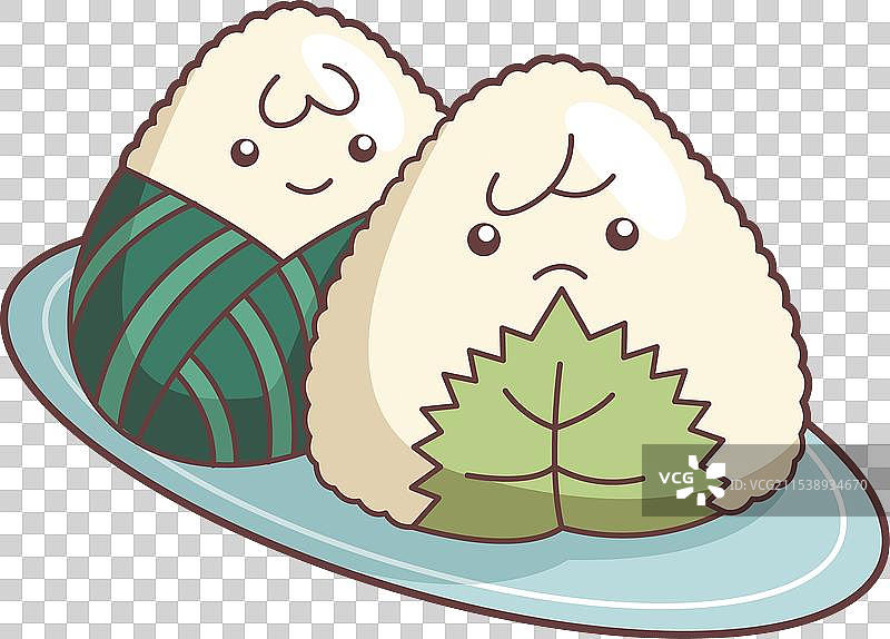 可爱的韩国食品角色设计图片素材