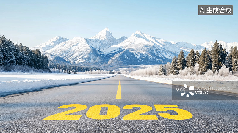 【AI数字艺术】2025新年征程图片素材