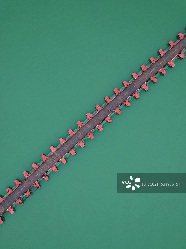 阆中嘉陵江的高视角照片图片素材