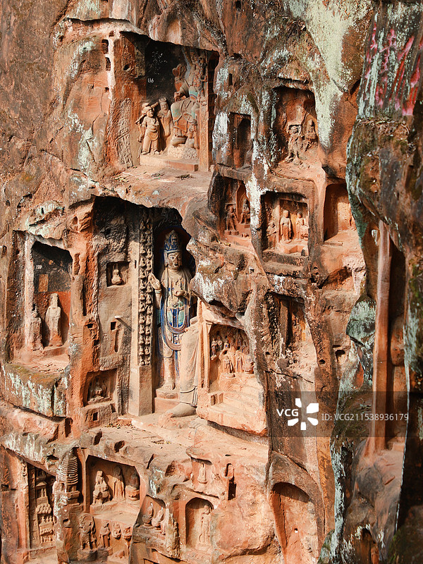 乐山夹江千佛岩图片素材