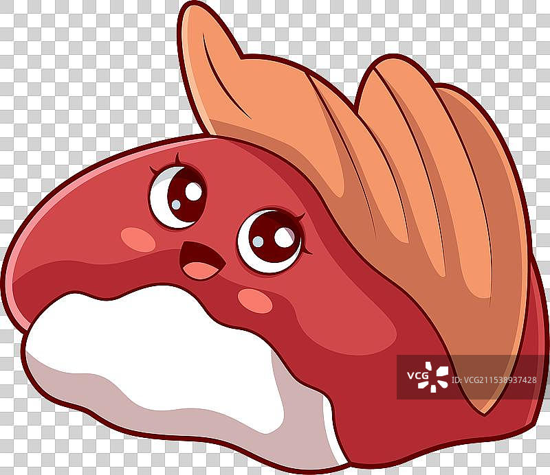 可爱的日本食品角色设计图片素材