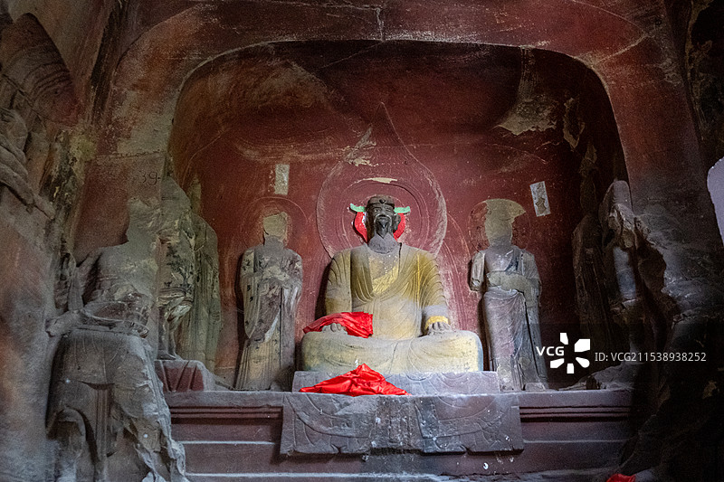 四川巴中通江千佛岩石窟图片素材