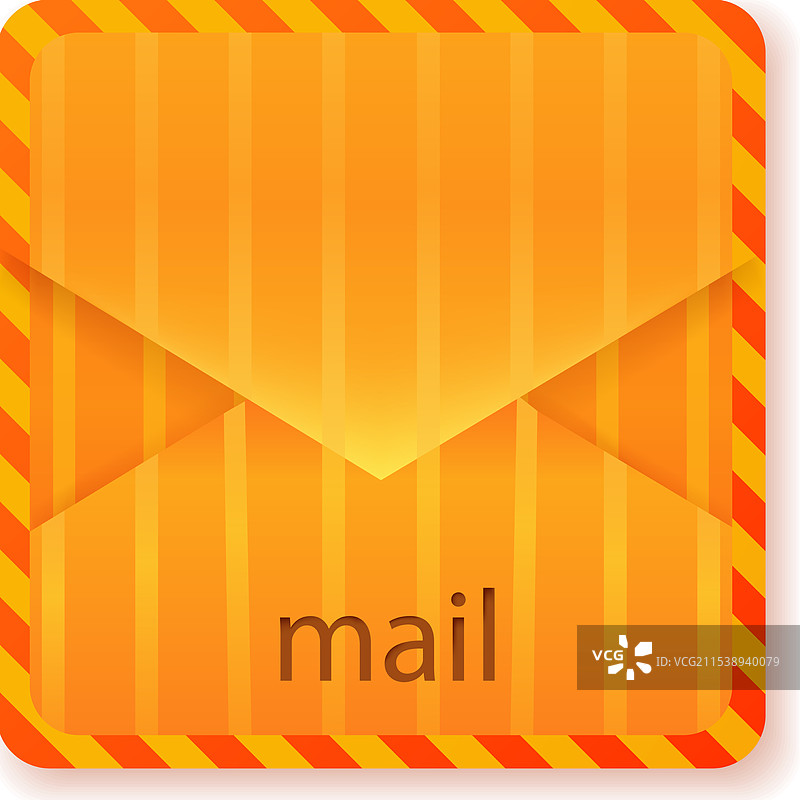 黄色邮件图标图片素材