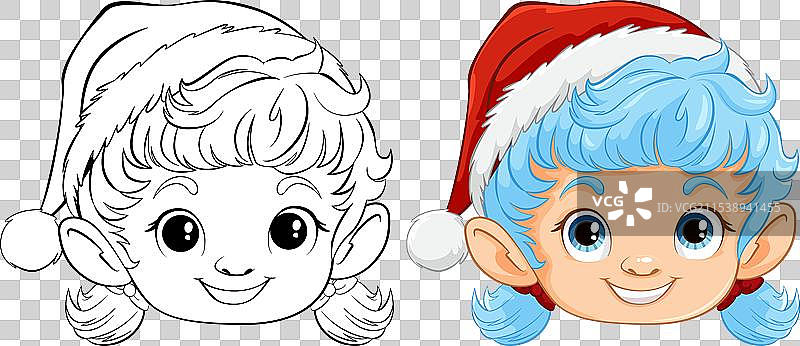 一个快乐的圣诞精灵图片素材