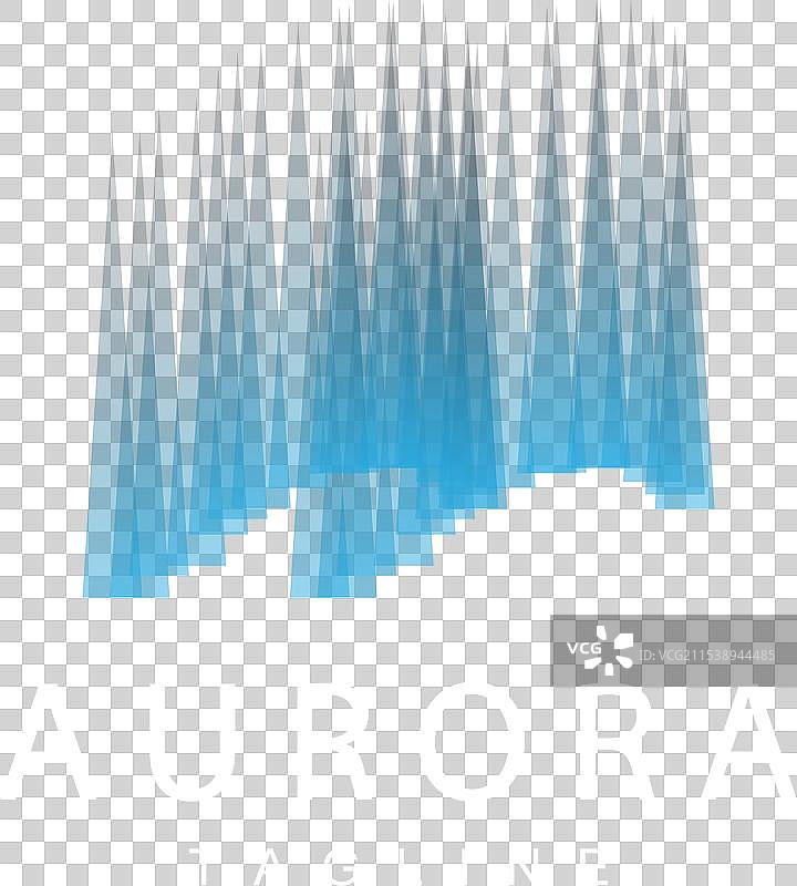 极光标志天空自然风景设计符号图片素材