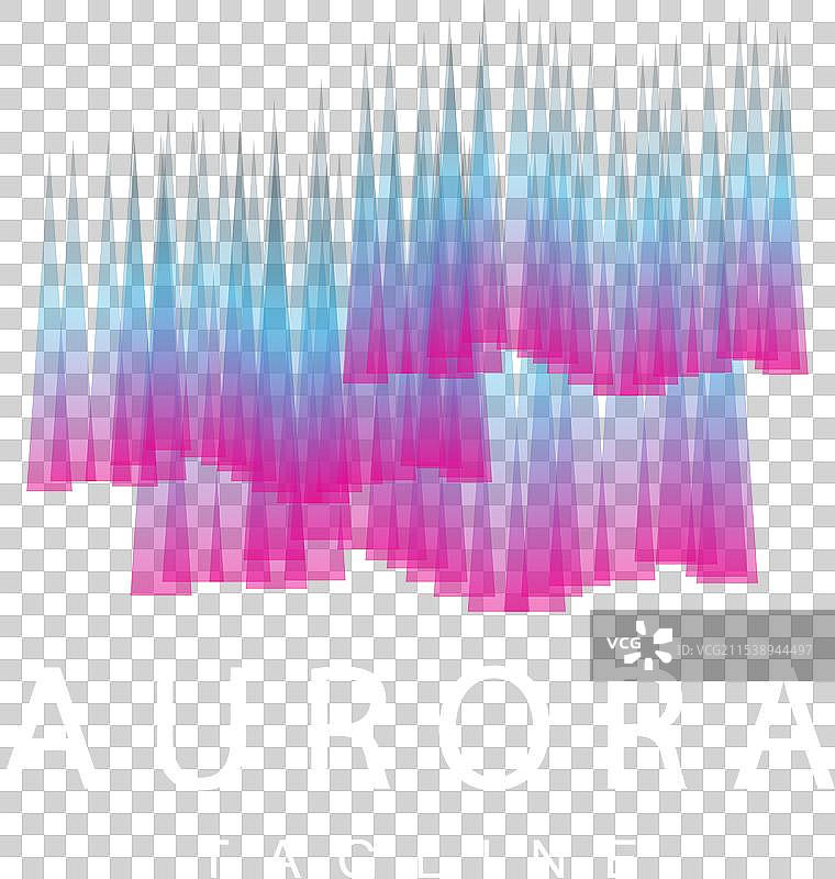 极光标志天空自然风景设计符号图片素材