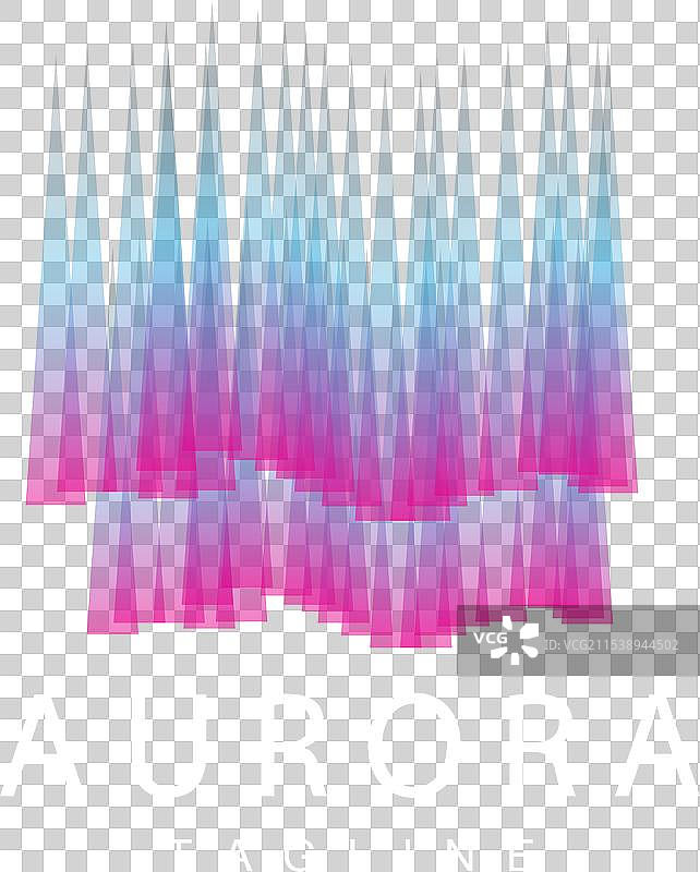 极光标志天空自然风景设计符号图片素材