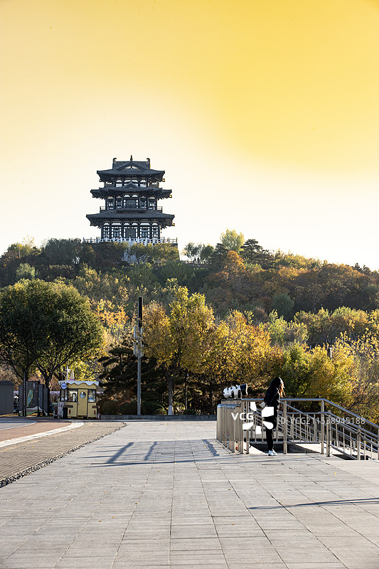 冬日南湖龙山图片素材