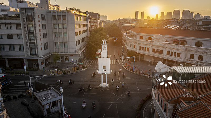 福建泉州西街 泉州钟楼 泉州古城图片素材