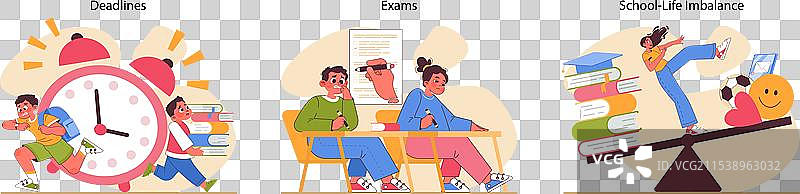教育压力平面图图片素材