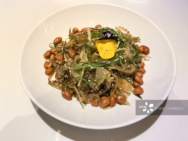 顺德凉拌鱼皮图片素材