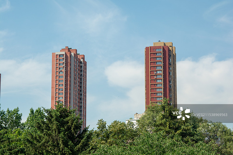 城市高层住宅大楼图片素材