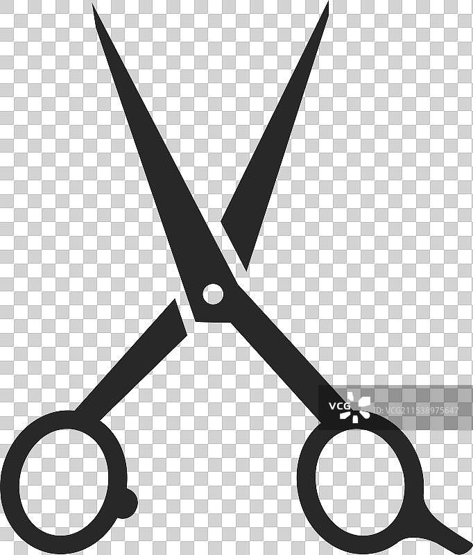 剪刀图标用于剪切标记图片素材