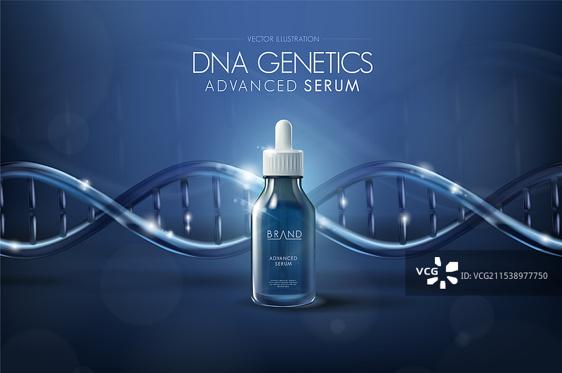 保湿精华美容广告模板滴管图片素材