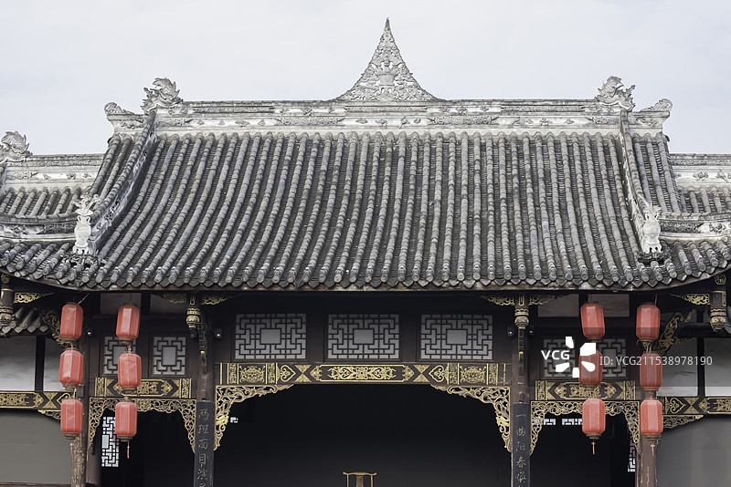 四川德阳孝泉古镇姜公坟、邻姑泉、武圣宫图片素材