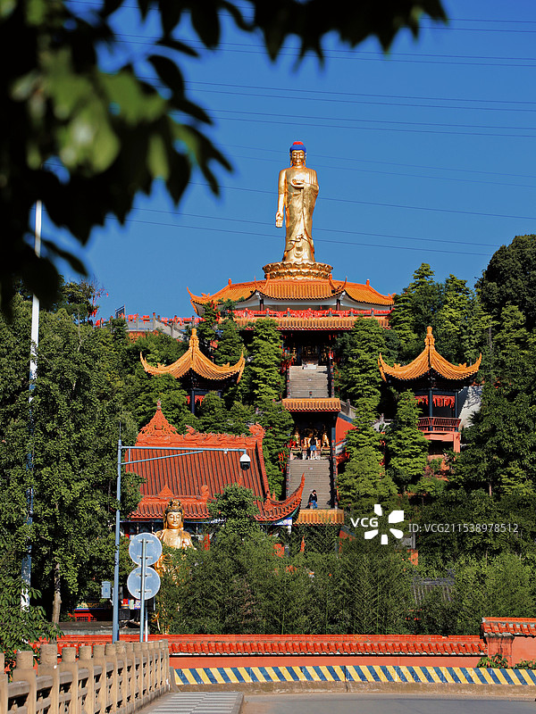 成都新津白云寺图片素材