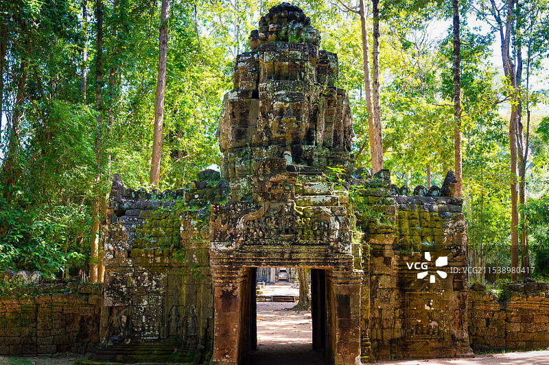 柬埔寨暹粒塔逊寺建筑风光图片素材