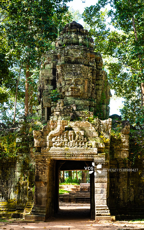 柬埔寨暹粒塔逊寺建筑风光图片素材
