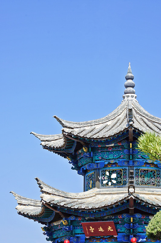 建水古城，朱家花园，光远亭图片素材