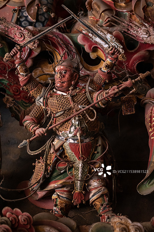 长治 观音堂 悬塑 彩塑图片素材