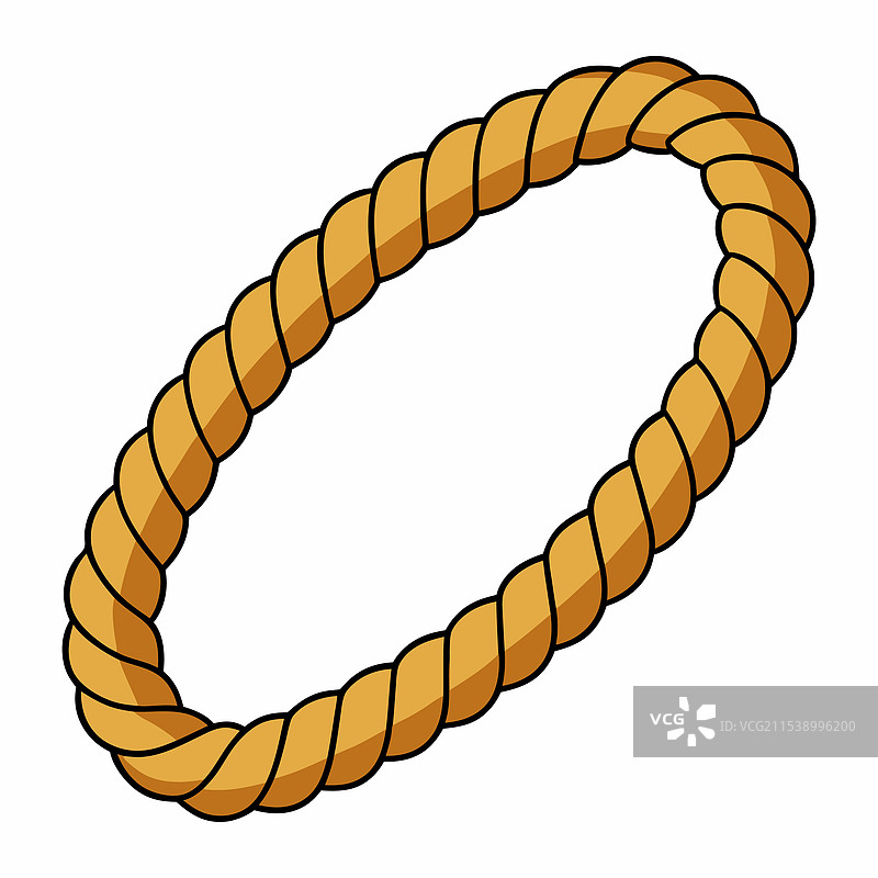 白色背景上的绳子图片素材