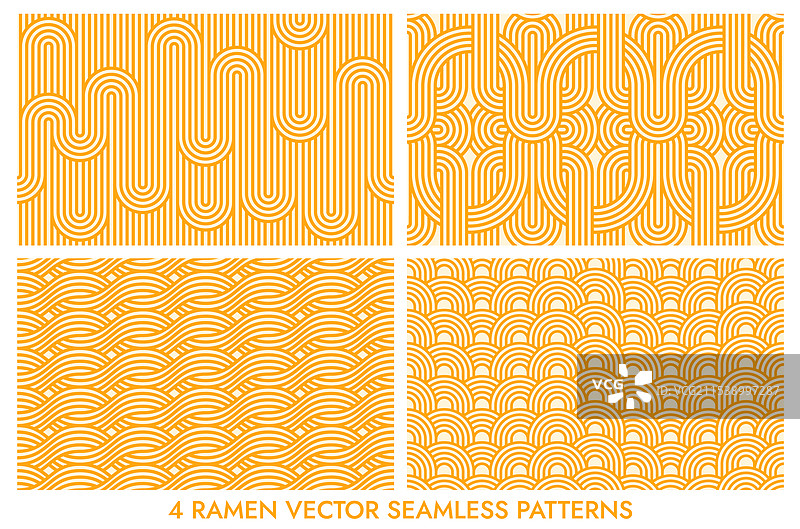 拉面面条无缝图案图片素材