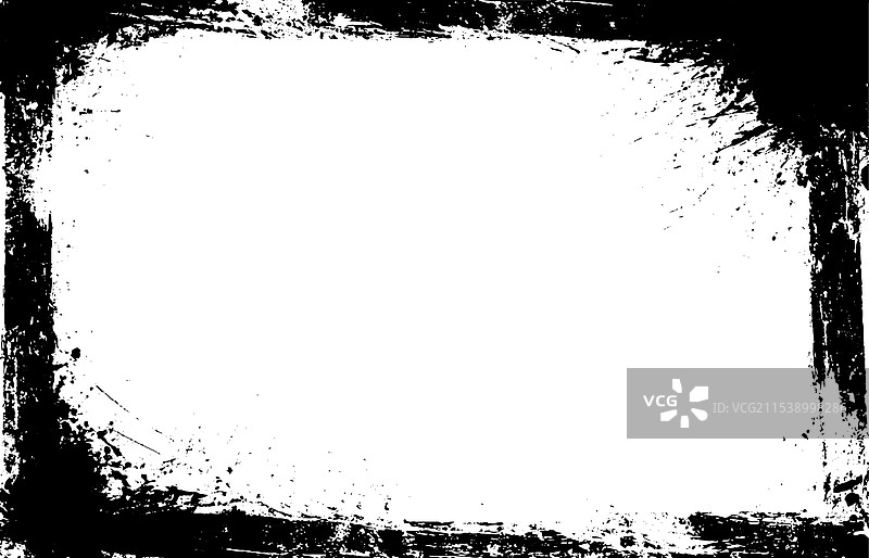 黑色粗糙边框的复古边界图片素材
