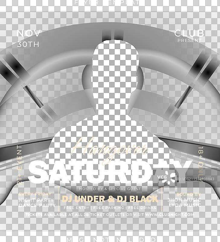 夜总会派对宣传单模板图片素材