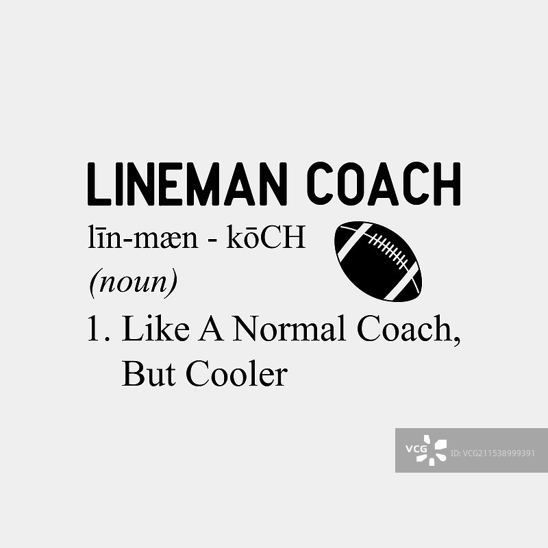 美式足球进攻线教练的定义图片素材