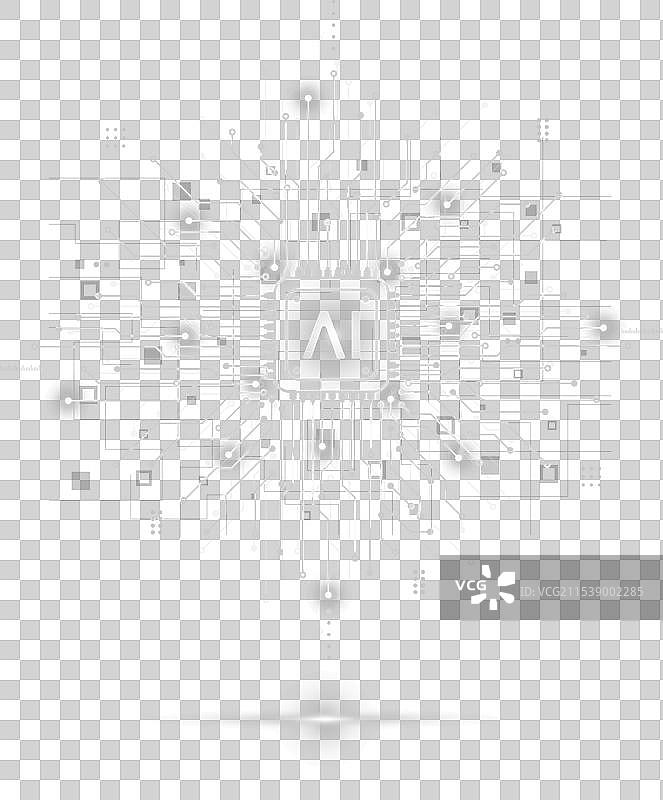 人工智能电路线条风格图片素材