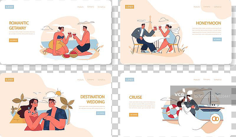 蜜月套装图片素材