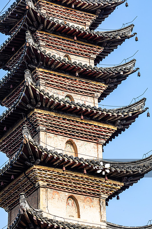 歙县，太平兴国寺与长庆寺塔图片素材